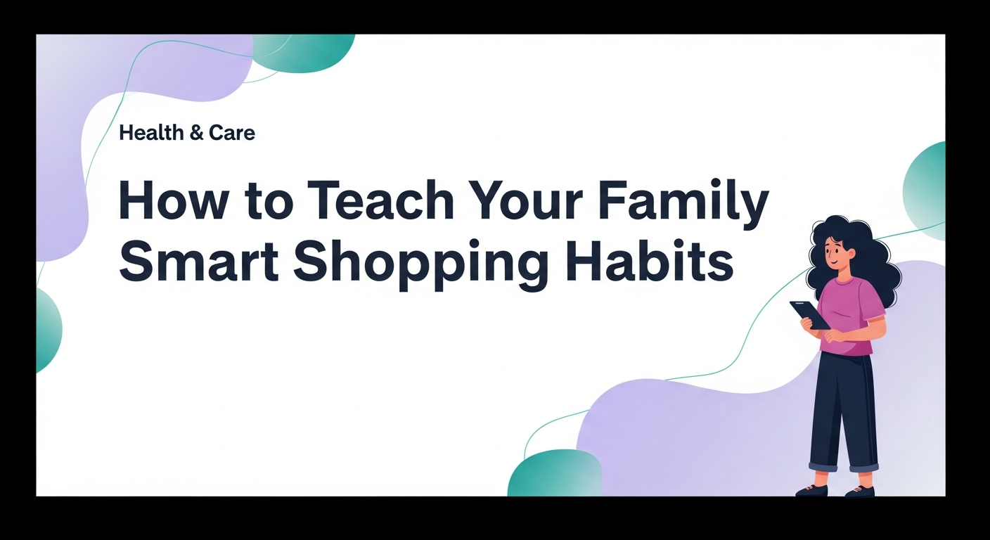 How to Teach Your Family Smart Shopping Habits